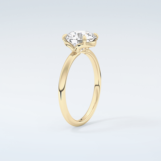 2.0 CT Round Cut Solitaire Moissanite Engagement Ring 6