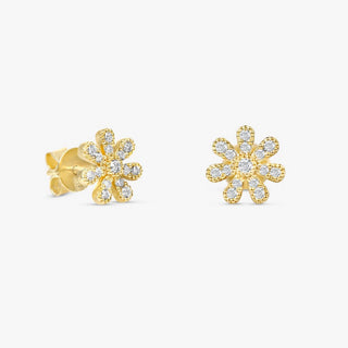 1.0 CT Round Bezel Solitaire Lab Grown Diamond Earrings
