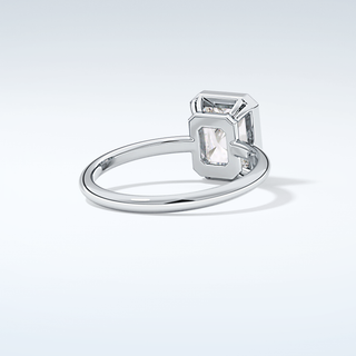 2.0 CT Radiant Cut Bezel Solitaire Moissanite Engagement Ring 15