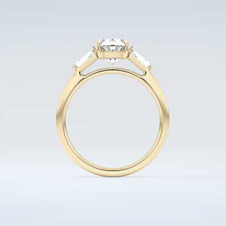 2.0 CT Oval Cut Three Stone Moissanite Engagement Ring 2