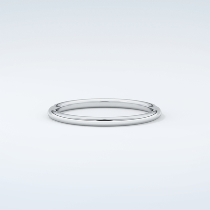 Sleek Simplicity Classic Shank Wedding Band