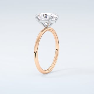 2.0 CT Oval Cut Solitaire Moissanite Engagement Ring 12