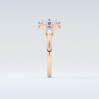 2.0 CT Oval Cut Three Stone Moissanite Engagement Ring 11