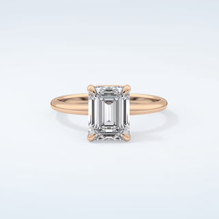 2.0 CT Emerald Cut Solitaire Moissanite Engagement Ring 7