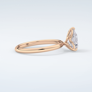 2.0 CT Pear Cut Solitaire Moissanite Engagement Ring 10