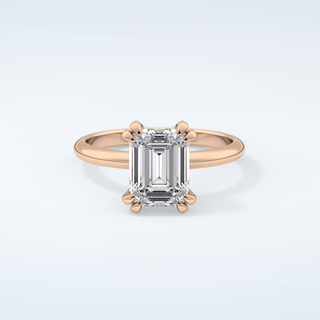 2.0 CT Emerald Cut Solitaire Moissanite Engagement Ring 7