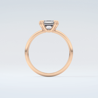 2.0 CT Asscher Cut Solitaire Moissanite Engagement Ring 8