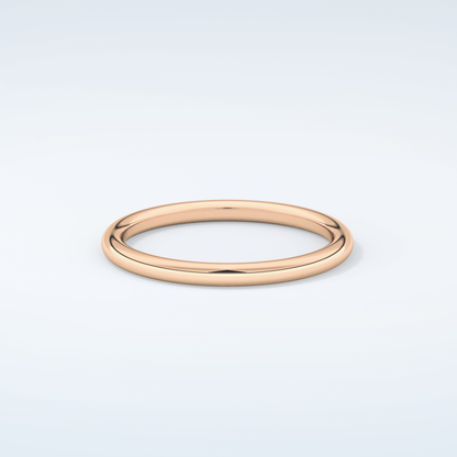 Yellow Gold Polished Classic Shank Wedding Band