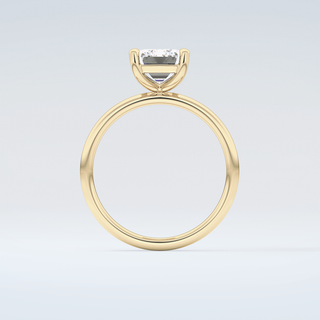 2.0 CT Emerald Cut Solitaire Moissanite Engagement Ring 2