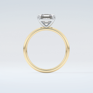 2.0 CT Asscher Cut Solitaire Moissanite Engagement Ring 2