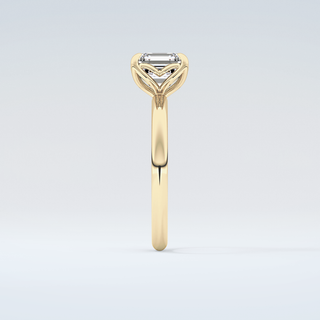 2.0 CT Asscher Cut Solitaire Moissanite Engagement Ring 5