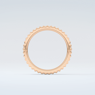 Textured Shank Wedding Band 8