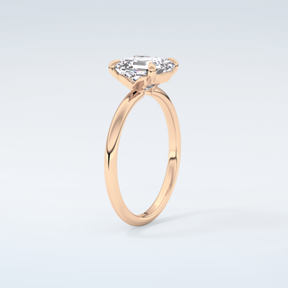 2.0 CT Asscher Cut Solitaire Style Moissanite Engagement Ring 12