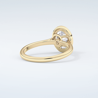 2.0 CT Oval Cut Solitaire Bezel Moissanite Engagement Ring 3