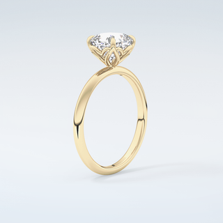 2.0 CT Cushion Cut Solitaire Moissanite Engagement Ring 6