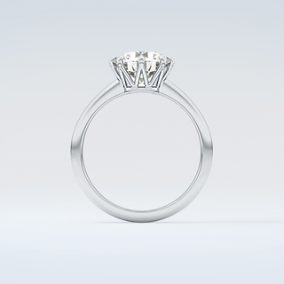 2.0 CT Round Cut Solitaire Moissanite Engagement Ring 14