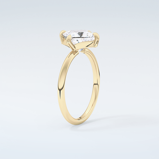 2.0 CT  Princess Cut Solitaire Moissanite Engagement Ring 6