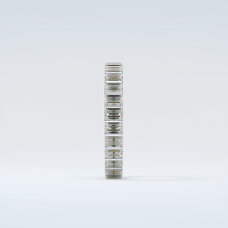 1.08 TCW Baguette Shaped Moissanite Wedding Band 17