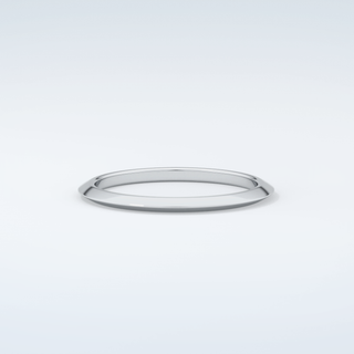 Knife Edge Shank Wedding Band 15