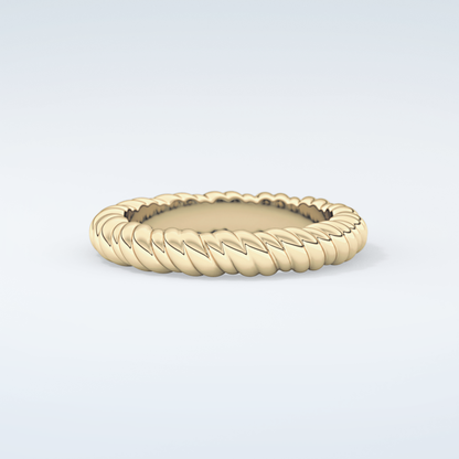 Gold Rope - Twisted Shank Wedding Band