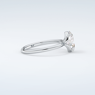 2.0 CT Oval Cut Solitaire Moissanite Engagement Ring 16