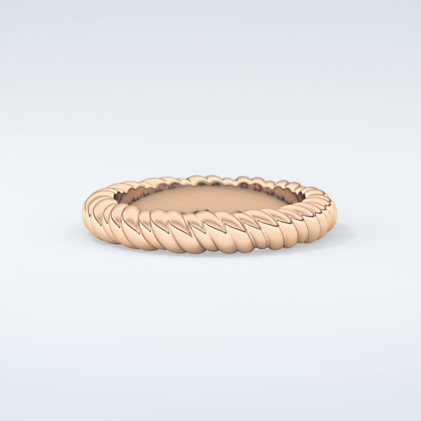 Gold Rope - Twisted Shank Wedding Band