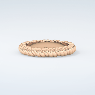 Gold Rope - Twisted Shank Wedding Band 9