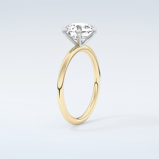 2.0 CT Round Cut Solitaire Moissanite Engagement Ring 6