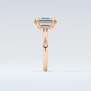 2.0 CT Emerald Cut Solitaire Moissanite Engagement Ring 11