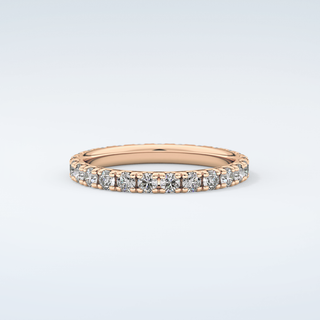 0.84 TCW Round Shaped Moissanite Wedding Band 10