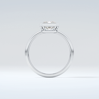 2.0 CT Radiant Cut Bezel Solitaire Moissanite Engagement Ring 14