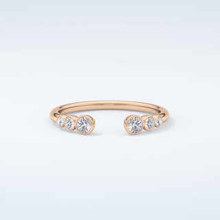 0.22 TCW Round Shaped Moissanite Wedding Band 7