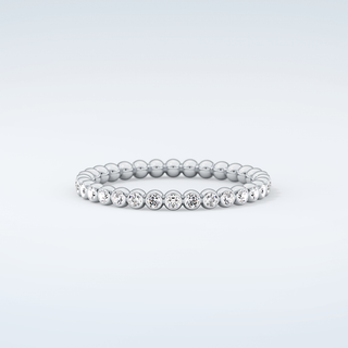 0.7 TCW Round Shaped Moissanite Wedding Band 15