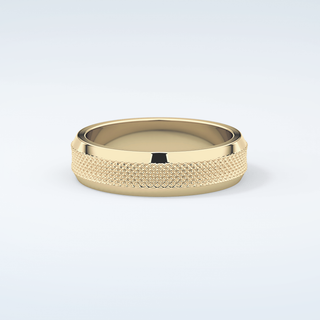 Textured Moissanite Wedding Band 1