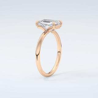 2.0 CT Emerald Cut Solitaire Moissanite Engagement Ring 12