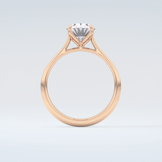 1.5 CT Oval Cut Solitaire Style Moissanite Engagement Ring 8