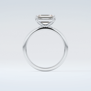 2.0 CT Emerald Cut Solitaire Moissanite Engagement Ring 14