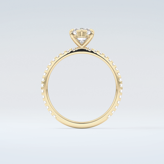 1.5 CT Marquise Cut Pave Moissanite Engagement Ring 2