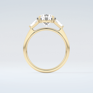 2.0 CT Round Cut Three Stone Moissanite Engagement Ring 2