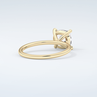 2.0 CT Cushion Cut Solitaire Moissanite Engagement Ring 3