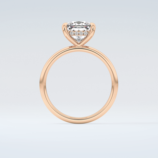 2.0 CT Princess Cut Hidden Halo Moissanite Engagement Ring 8