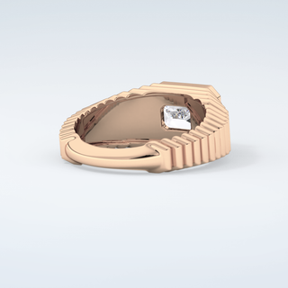 1.5 CT Emerald Cut Solitaire Bezel Moissanite Engagement Ring 9