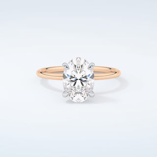 2.0 CT Oval Cut Solitaire Moissanite Engagement Ring 7