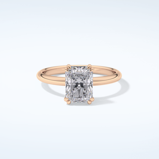 2.0 CT Radiant Cut Solitaire Style Moissanite Engagement Ring 7