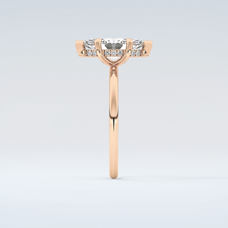 1.5 CT Marquise Cut Hidden Halo Moissanite Engagement Ring 11