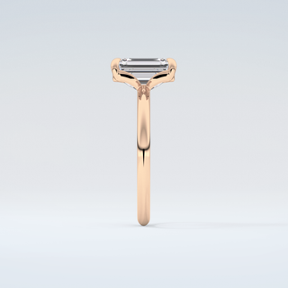 2.0 CT Emerald Cut Solitaire Moissanite Engagement Ring 11