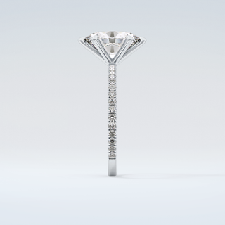 2.0 CT Oval Cut Pave Moissanite Engagement Ring 17