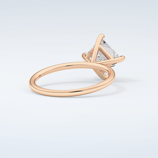 2.0 CT Princess Cut Solitaire Moissanite Engagement Ring 9