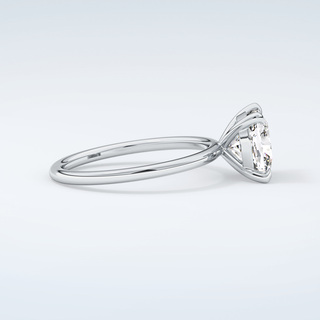 2.0 CT Cushion Cut Solitaire Moissanite Engagement Ring 16