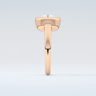 2.0 CT Cushion Cut Solitaire Bezel Moissanite Engagement Ring 11